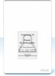 Actual product image Auerswald TFS-Dialog 400 white intercom system for a/b interfaces with elegant glass front