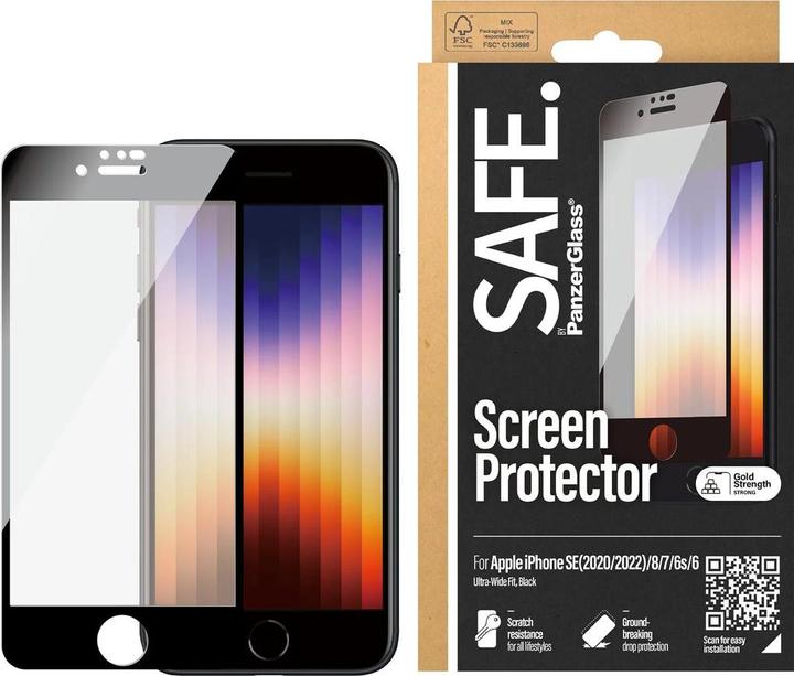 Actual product image Safe. Screen protector Case Friendly iPhone 6/6s/7/8/SE (2020/2022) (1 Piece, Apple iPhone 6s, Apple iPhone SE (3rd Gen), Apple iPhone SE (2nd Gen), Apple iPhone 6, Apple iPhone 8, Apple iPhone 7)
