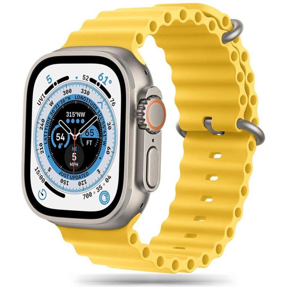 Tech-Protect Protect ICONBAND PRO APPLE WATCH 4 (TPU, Apple Watch), Uhrenarmband, Gelb