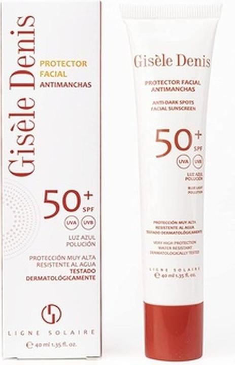 Immagine prodotto De Ruy Perfumes Giséle Denis Crema solare per il viso resistente all'acqua e alle macchie 40ml SPF50+ (Crema solare viso, SPF 50+, 40 ml)