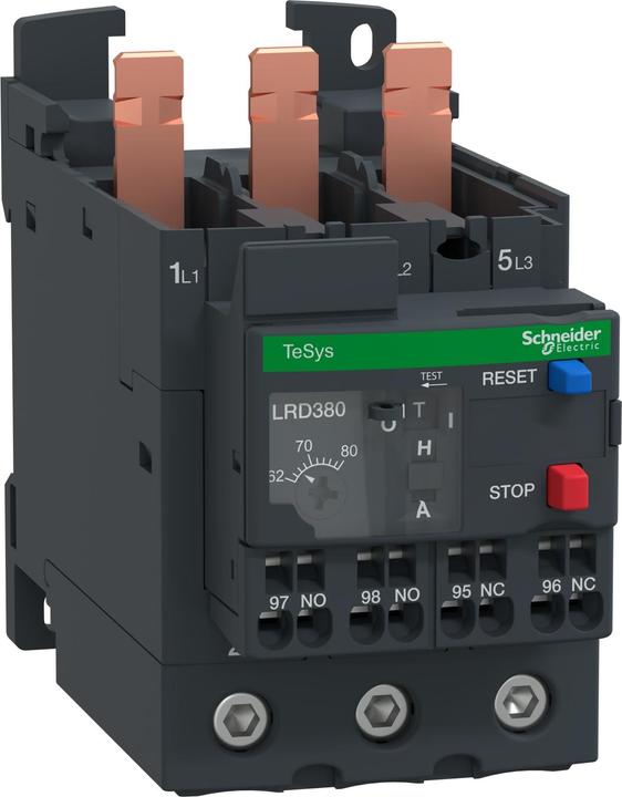 Produktbild Schneider Electric LRD3803 62-80A CL 10A FEDER Motorschutzrelais