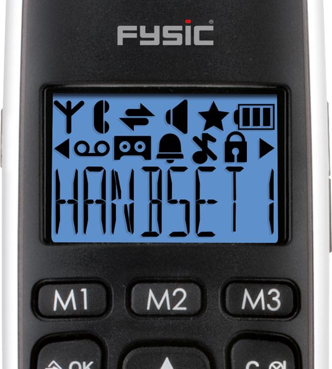 Productafbeelding Fysic FX-6020 - Grote knop Dect telefoon - 2 handsets - Zwart
