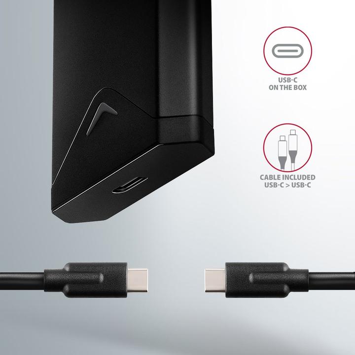 Actual product image Axagon Boitier external USB 3.2 EEM2-UB2 - NVMe M.2 Type 2280 (Noir) (M.2 2280, M.2 2230, M.2 2260)
