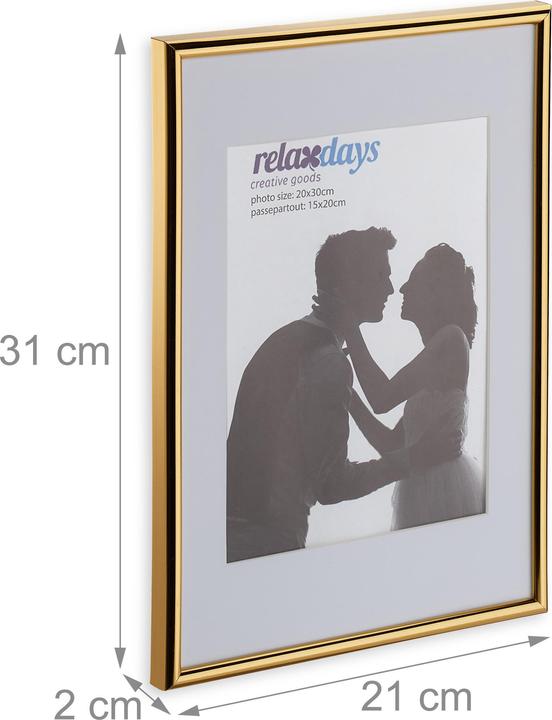 Immagine prodotto Relaxdays 2x Cornici (20 x 15 cm)