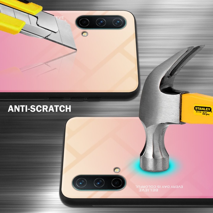 Produktbild Cadorabo TPU 2 Farben Glas Hülle (OnePlus Nord CE 5G)