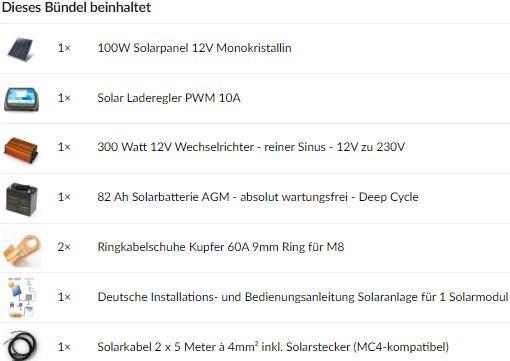Produktbild Autosolar Solaranlage (100 W)