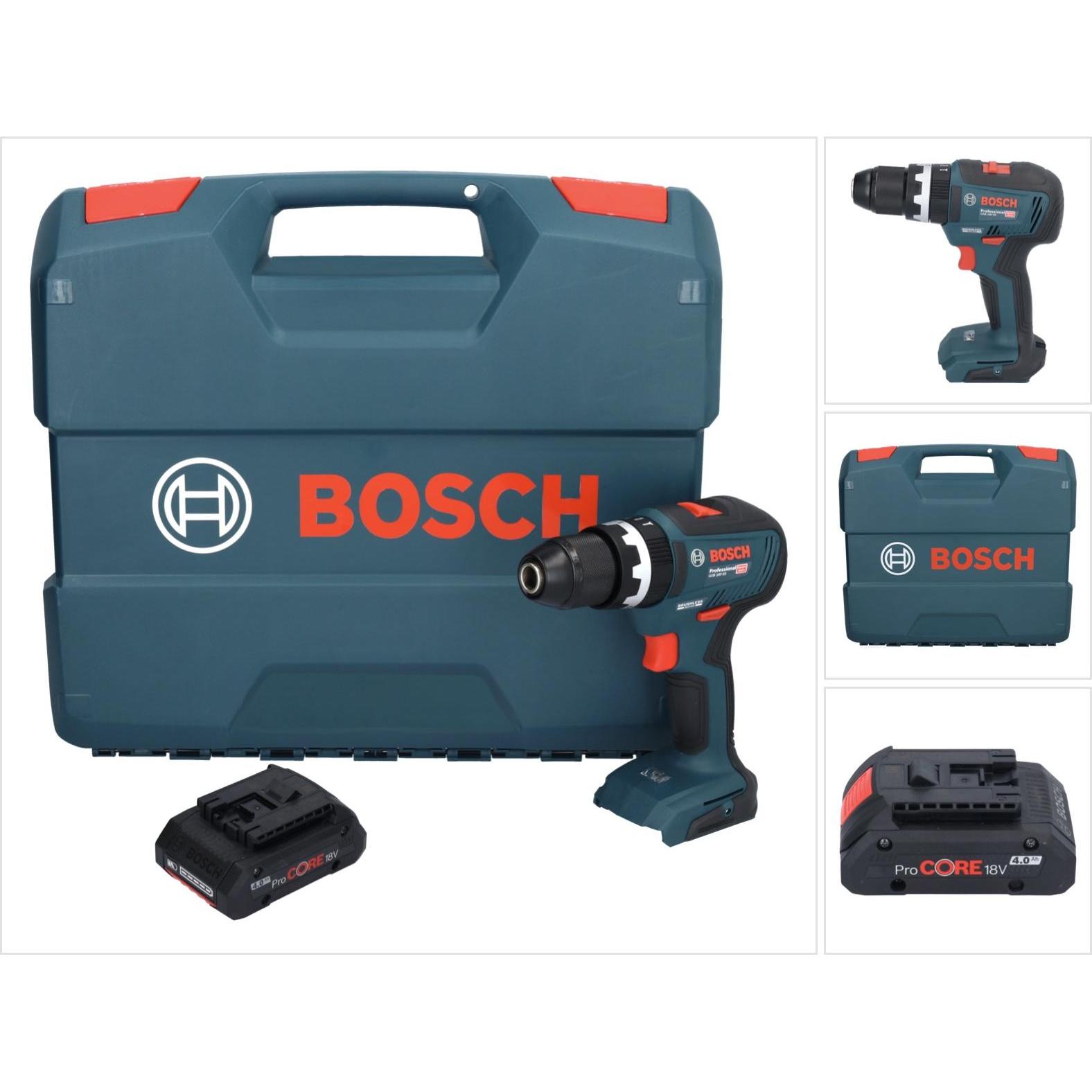 Thumbnail - Bosch Professional, Bohrmaschine + Akkuschrauber, Bosch GSB 18V-55 Professional Akku Schlagbohrschrauber 18 V 55 Nm Brus...
