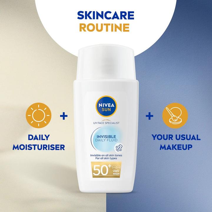 Image du produit NIVEA Skin cream Specialist Invisible Daily Fluid SPF 50+ 40 ml (Crème solaire visage, SPF 50+, 40 ml)