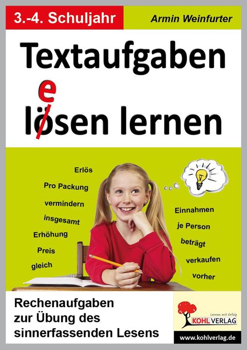 Produktbild Textaufgaben l(ö)esen lernen (Deutsch, Armin Weinfurter, 2008)