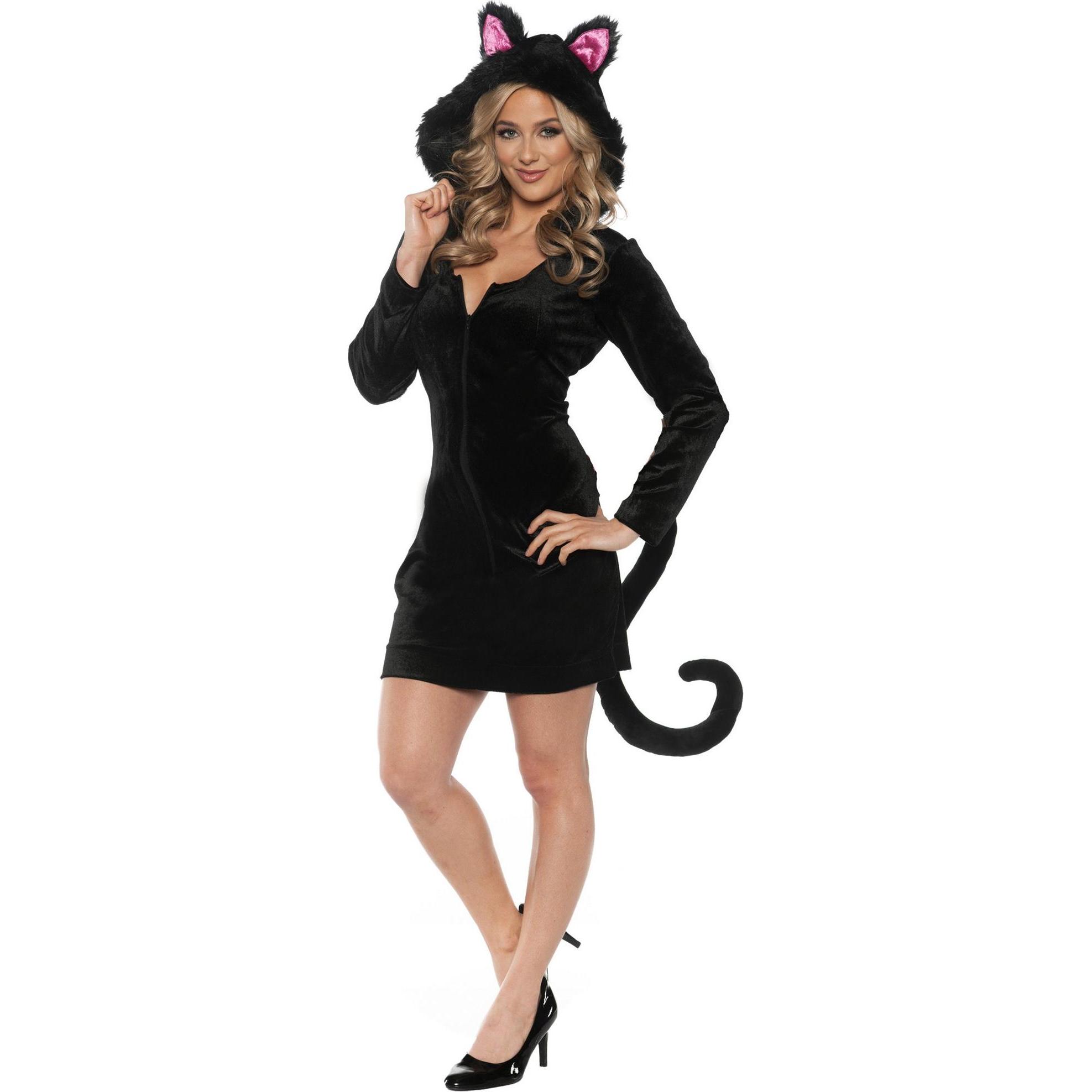 Underwraps Black Cat Kapuzenkleid (XL)