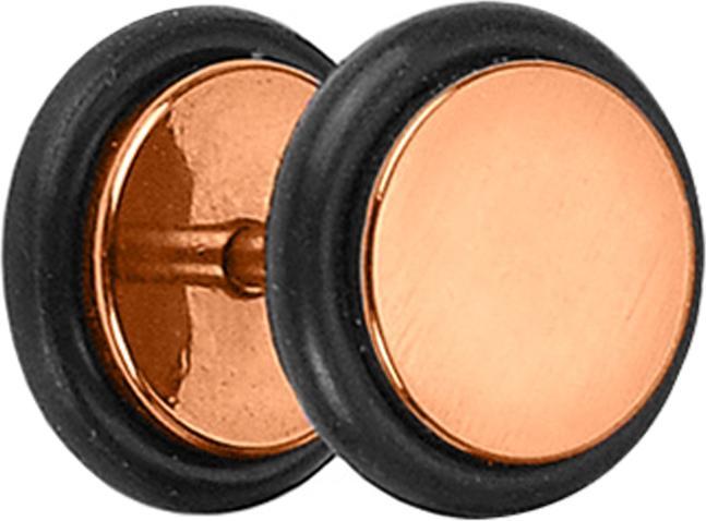 Immagine prodotto Star Piercing Fake Plug rosegold mit O-Ring und Titanium Beschichtung (senza ottone, Acciaio chirurgico 316L)
