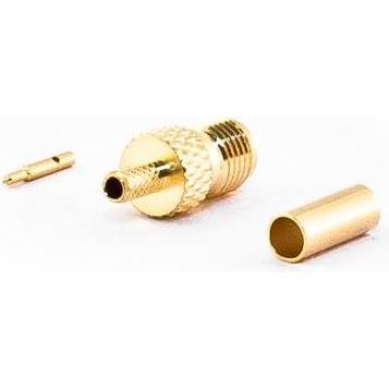 Thumbnail - Varia RP-SMA-Buchse für RG316 Kabel, Crimp Version, Elektronikkabel + Stecker