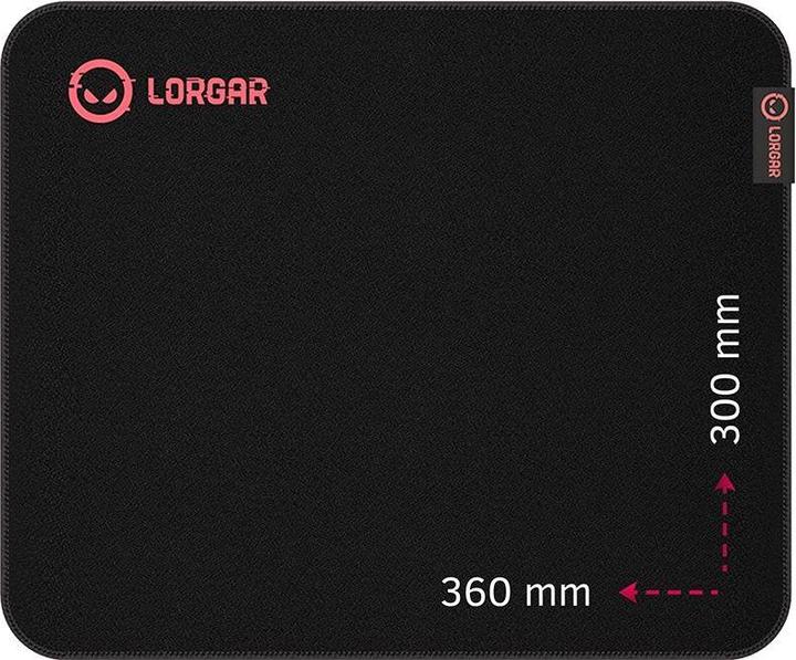 Immagine prodotto Lorgar Mousepad principale 323 360mmx300mmx3mm/Control/BK&RD al dettaglio (M)