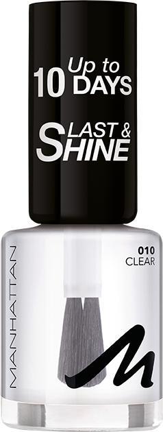 Manhattan Cosmetics Last & Shine Nail Polish No 10 (010, Farblack)