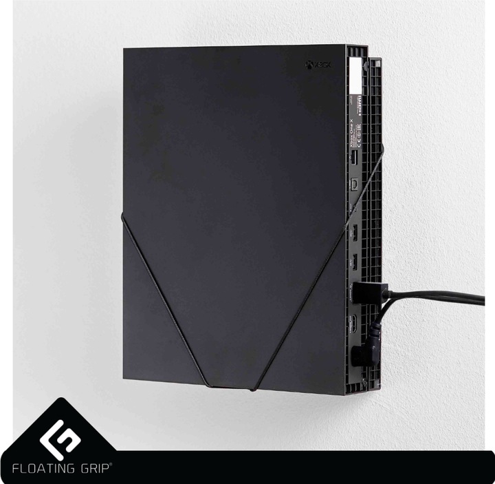 Actual product image Floating Grip Xbox One X Wall Mount (Black) (Xbox One X)