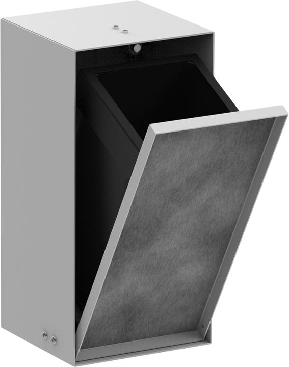 Actual product image hansgrohe XtraStoris Rock waste garbage can, built-in, tileable door, 240x140x390mm, 2.5 liter capac (2.50 l)
