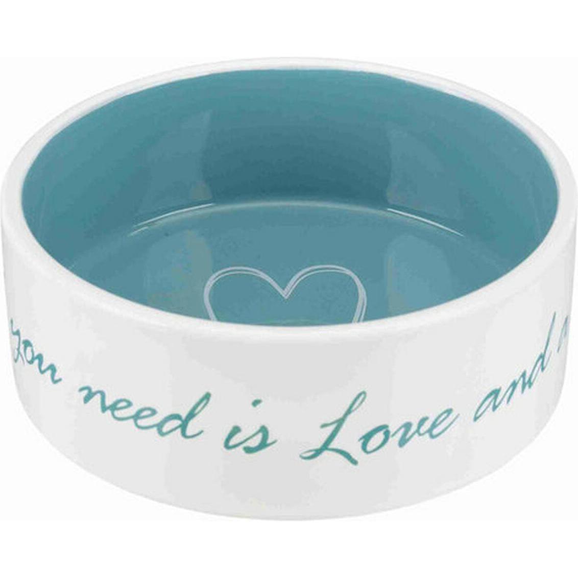 Comparer les prix de TRIXIE Ecuelle ceramique Pets Home - 0,8 L - O 16 cm - Creme et bleu clair - Pour chien