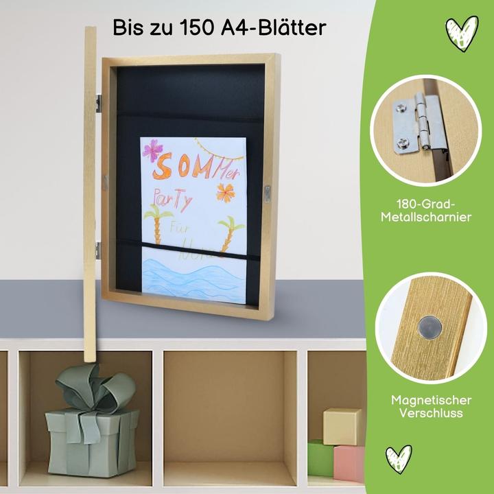 Actual product image Hermex Bilderrahmen Flip Fotorahmen A4 Kunstrahmen Bildhalter Wandrahmen (A4)