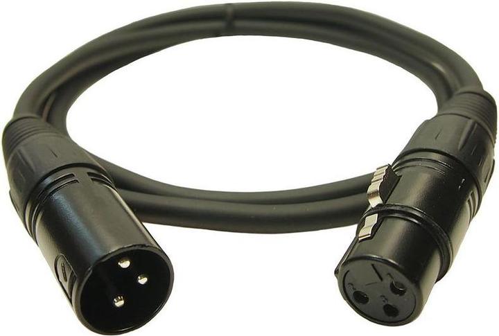 RS PRO XLR-Kabel 3-polig, XLR 3-polig, XLR 1m Schwarz (0.24 m)