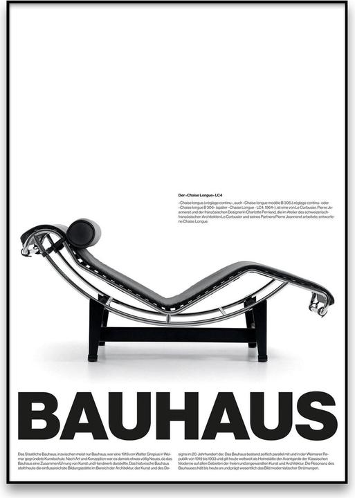 Plakativ BAUHAUS LC4 Poster A3