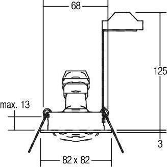Actual product image Brumberg HV recessed spotlight (GU10)