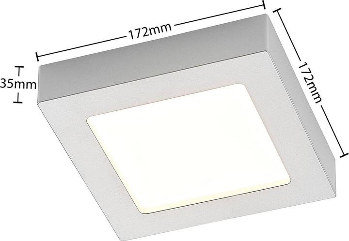 Immagine prodotto Prios Plafoniera Alette LED, argento, 17,2 cm (1374 lm)