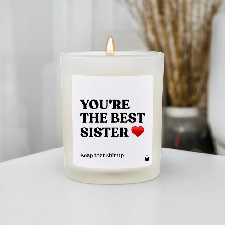 Image du produit Chatty Candles Bougie parfumée Woody You're the best sister