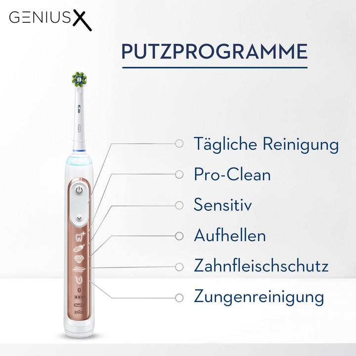 Actual product image Oral-B Genius X Electric Toothbrush Rose Gold