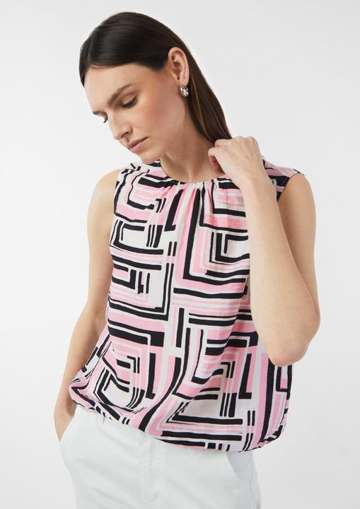 Immagine prodotto Comma Bluse Ärmellose Bluse mit Tunnelzug am Saum (36)