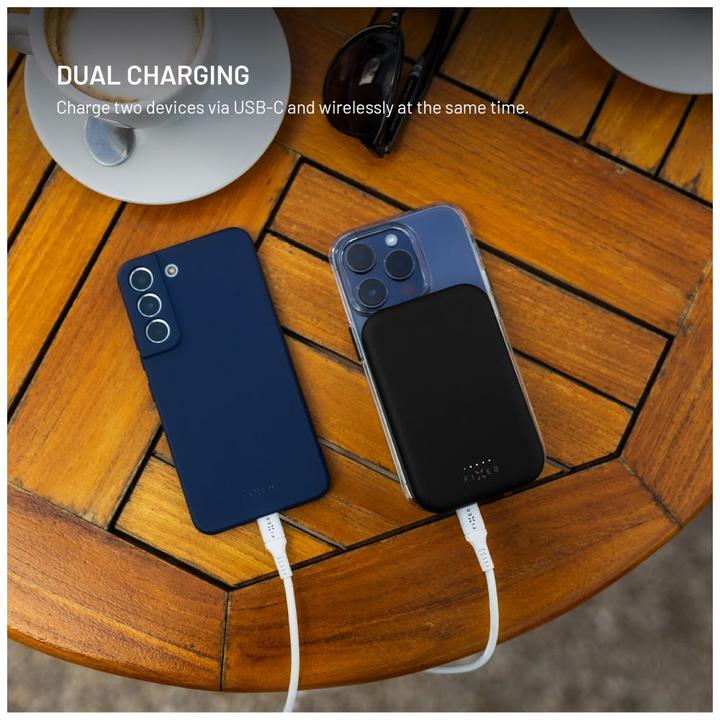 Produktbild Fixed MagZen Trådløs PD 20W Power Bank 10.000 mAh Sort Powerbank - Sort - 10000 mAh (10000 mAh, 20 W, 37 Wh)