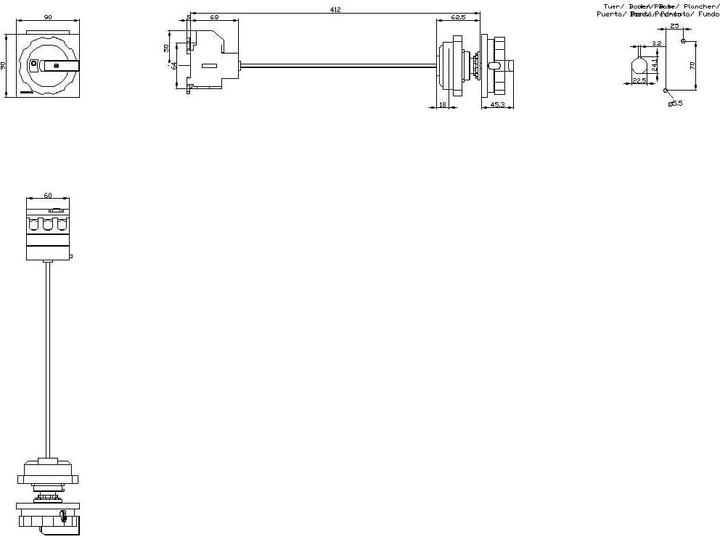 Produktbild Siemens Indus.Sector Haupt-/Not-Aus-Schalter 3LD2545-0TK53