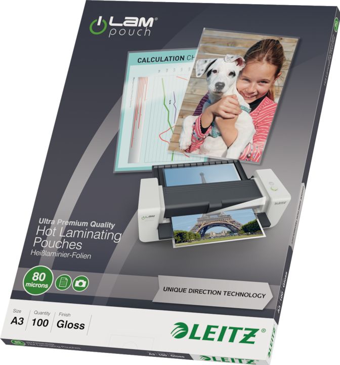Productafbeelding Leitz Lamineerfilm (A3, 100 Stuk, 80 µm)
