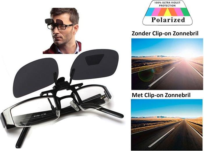 Actual product image Benson Optics Set of 2 clip-on sunglasses, 1 x size S & M each