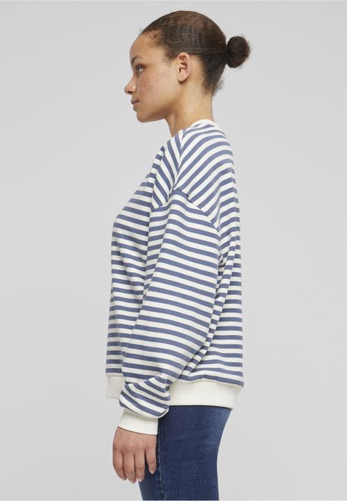 Produktbild Urban Classics Ladies Oversized Striped Crewneck - 137871 (M)