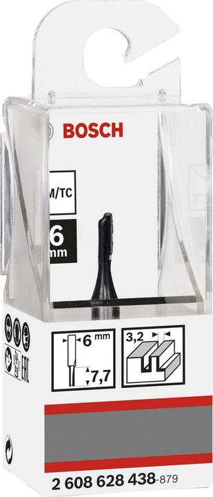 Productafbeelding Bosch Professional Zubehör Groeffrees 6 mm. D1 3,2 mm. L 7,7 mm. G 51 mm