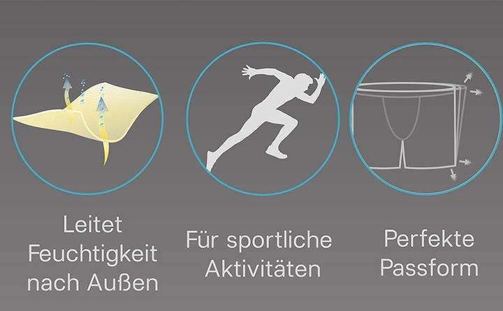 Image du produit Normani 6 Stück Mikrofaser-Boxershorts für Herren aus Nylon (3XL, paquet de 6)