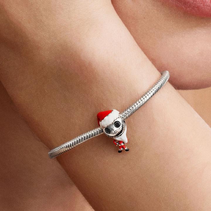 Image du produit Pandora Disney The Nightmare Before Christmas Jack Skellington Charm (Émail, Argent 925)