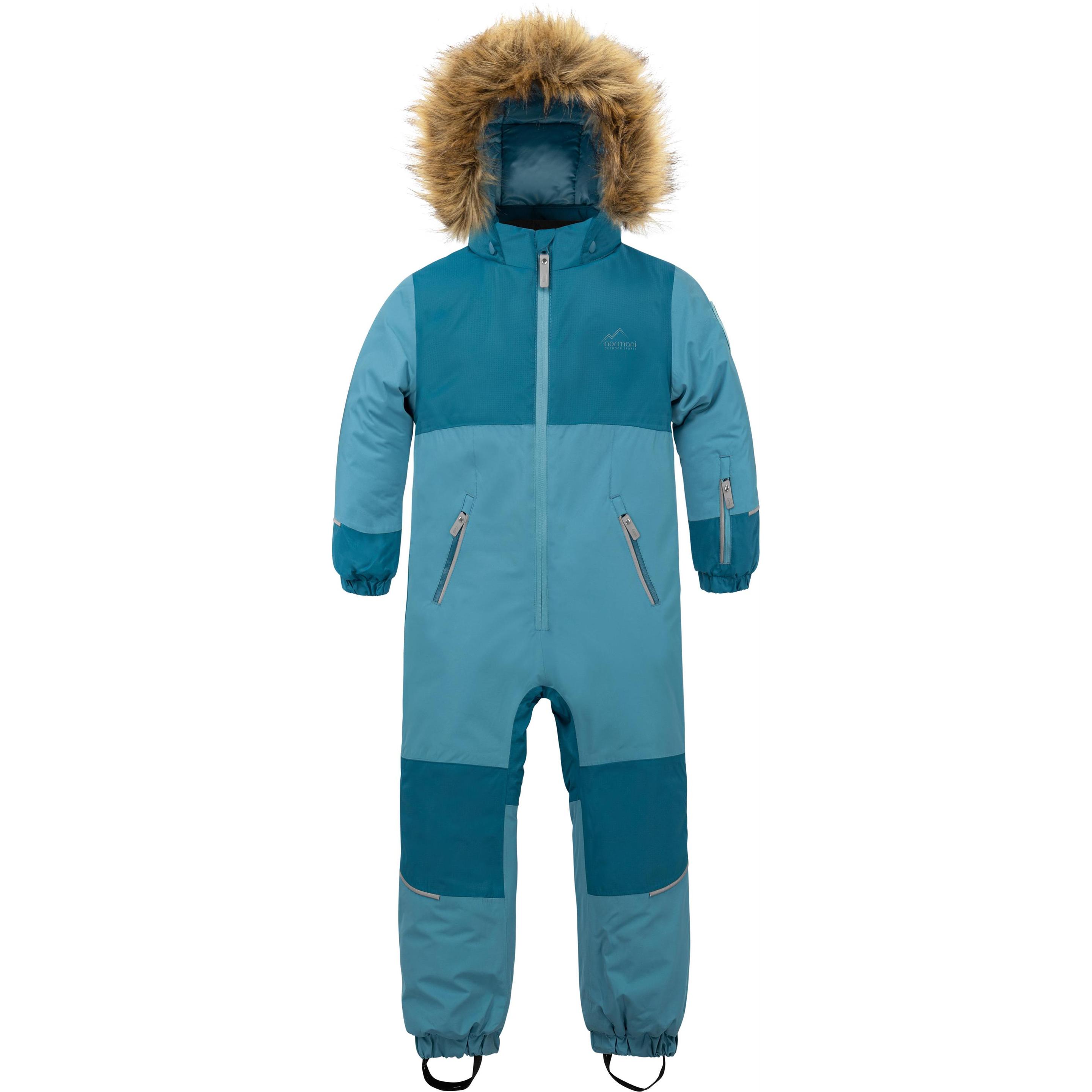 Thumbnail - Normani, Herren, Strampler, Kinder Winter Overall „Kular“, Blau, (98)