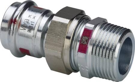 Actual product image Viega GmbH & Co.KG screw connection Prestabo steel vz AG m SC flatd. 35mmx11/4
