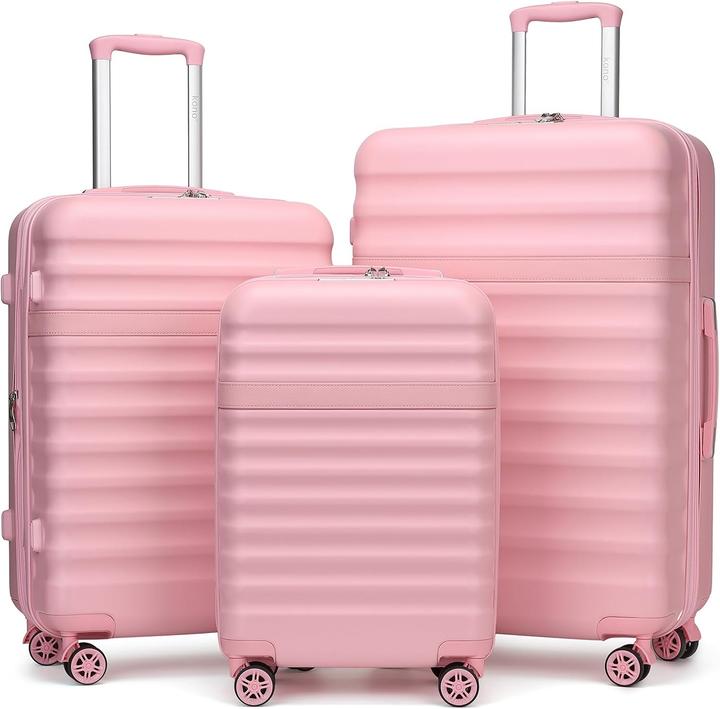 Produktbild Kono 3-teiliges Hartschalenkoffer-Set mit TSA-Schloss (108 l)