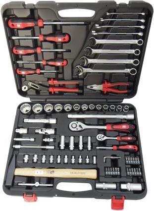 Produktbild RS PRO 78pc 1/4" Dr & 1/2" socket set (78 Teile)