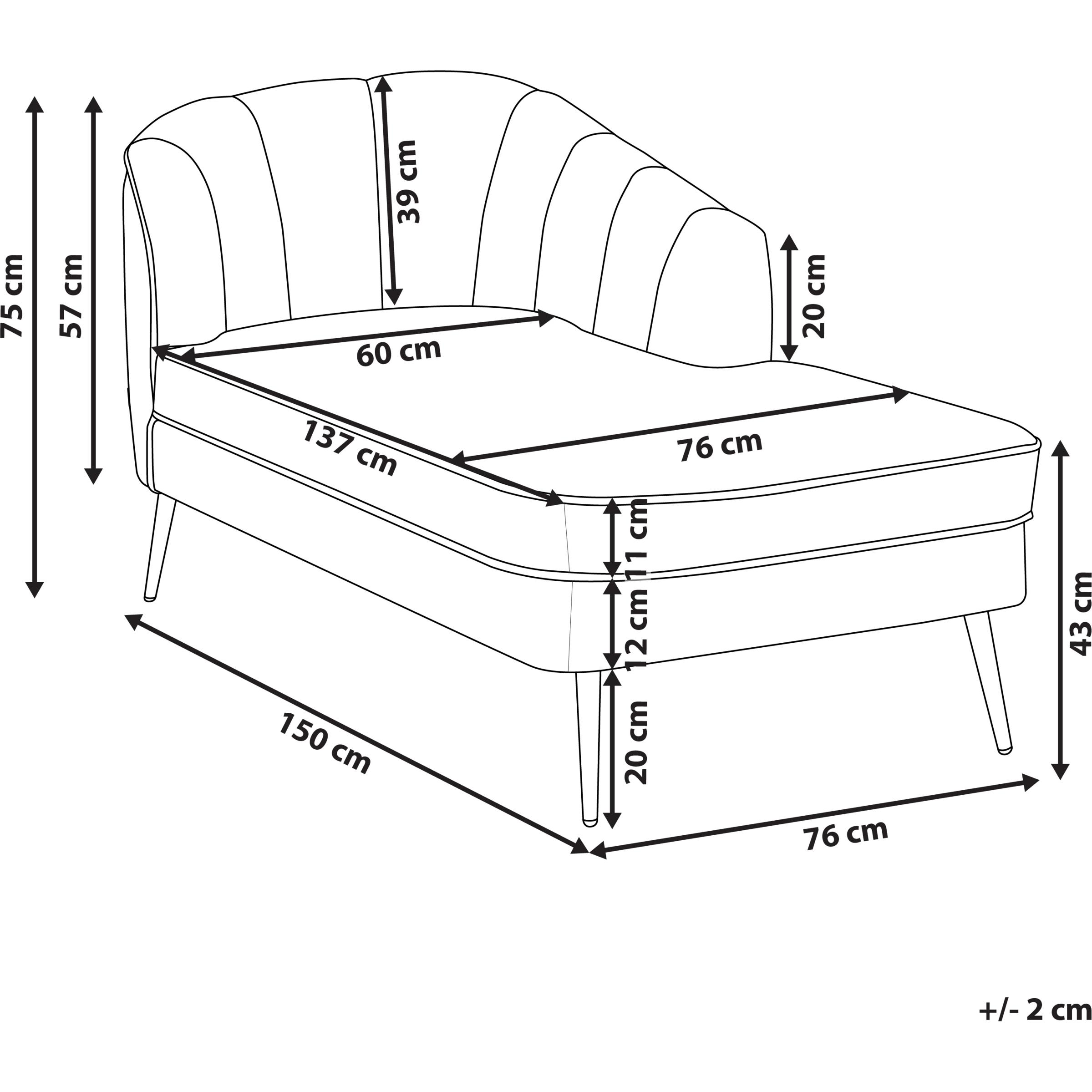 Thumbnail - Beliani, Sofa, Allier (Recamiere)