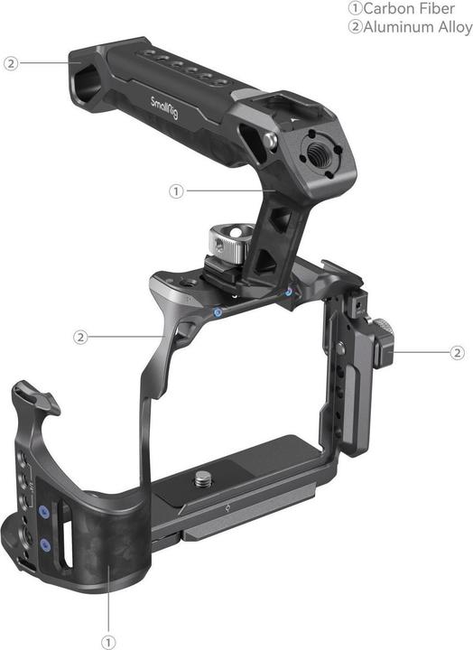 Produktbild SmallRig 3708 Rhinoceros Basic Cage Kit (Cage, Griff)