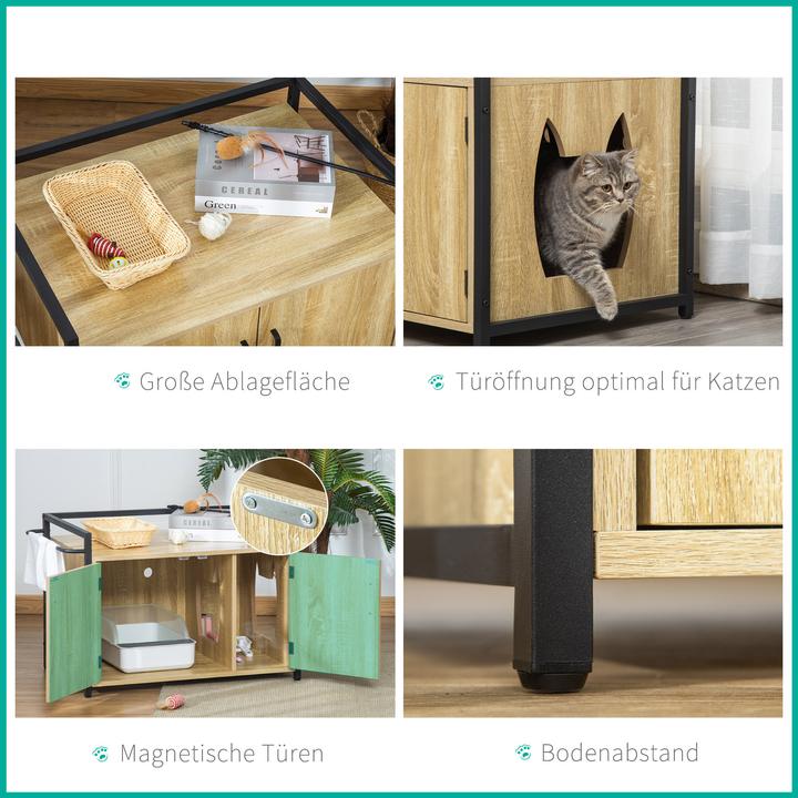Immagine prodotto PawHut Lettiera per gatti (Lettiera per gatti chiusa)