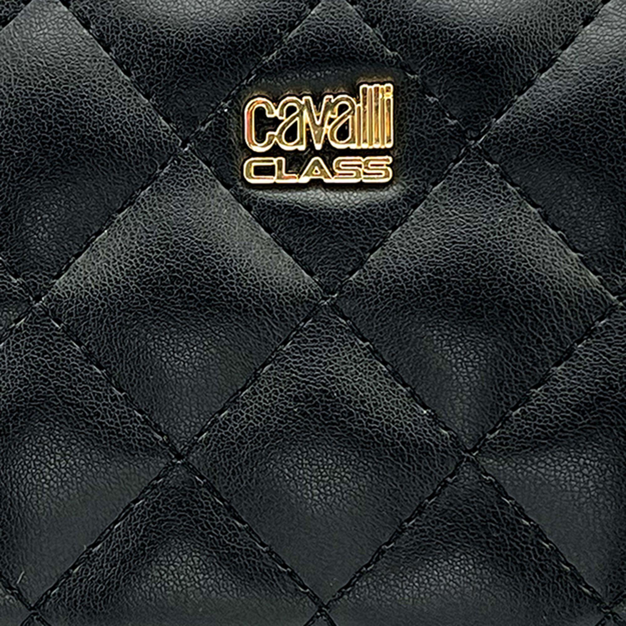Thumbnail - Cavalli Class, Damen, Portemonnaie, Geldbörse 12.5 cm, Schwarz