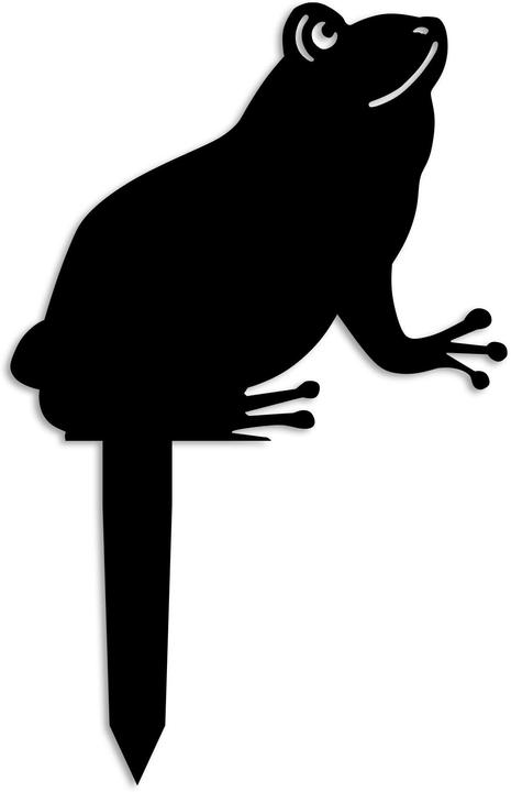 Actual product image Wallxpert Gartenstecker Frosch 34 x 22 cm