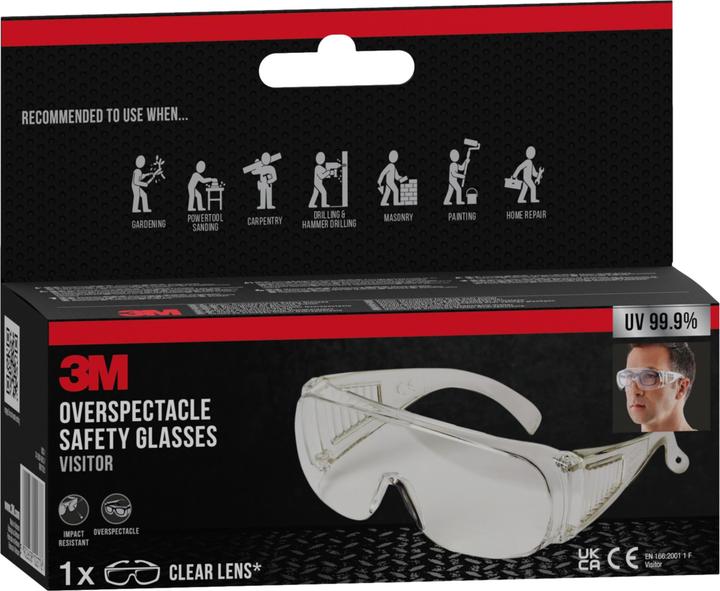Actual product image 3M Safety glasses for spectacle wearers - VISITOR