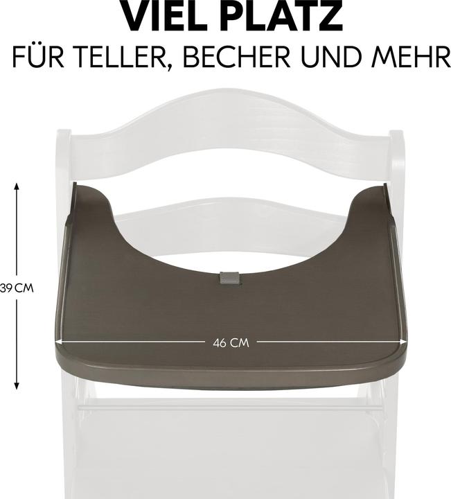 Produktbild Hauck Alpha Wooden Tray Charcoal