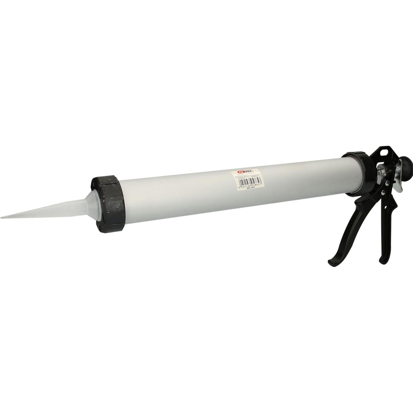 KS Tools, Kartuschenpistole + Fettpresse, Hand-Kartuschen-Pistole 600 ml, 480mm