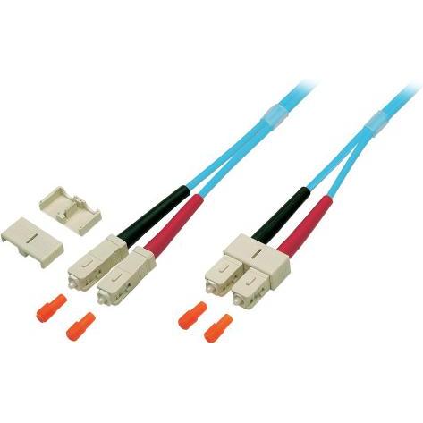 EFB Elektronik Glasfaser LWL Anschlusskabel (LSOH, CAT7, 7.50 m), Netzwerkkabel